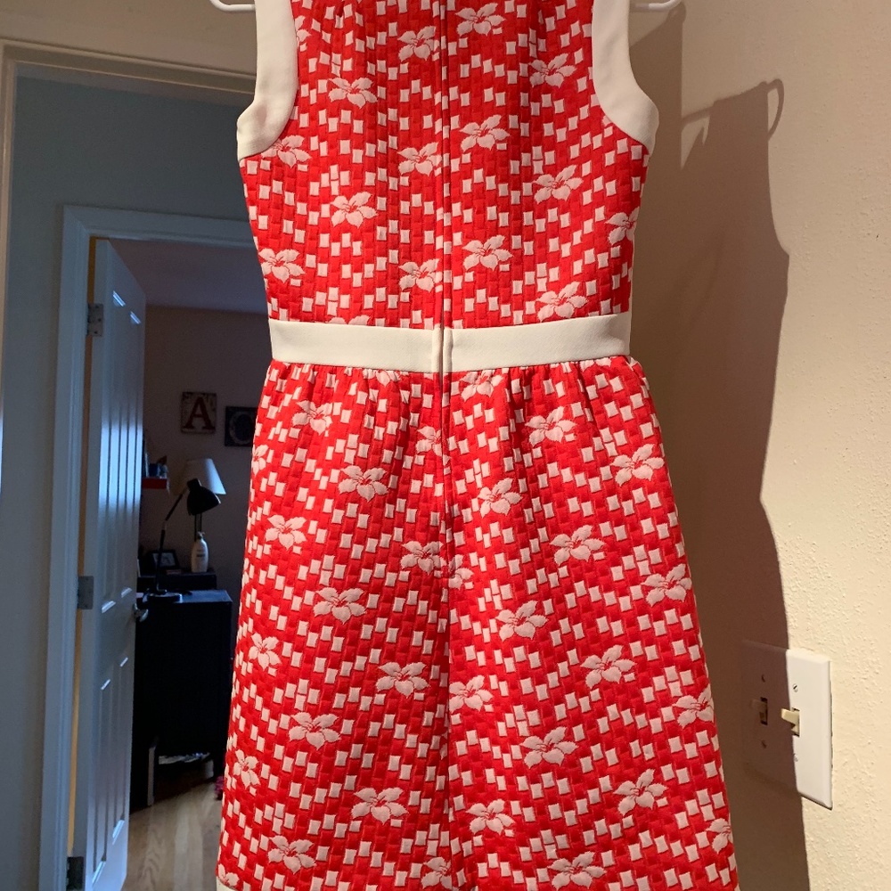 Vintage 1970 Red White Sleeveless dress Alison Ayres small